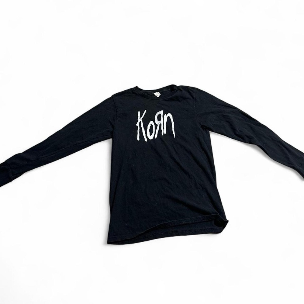 Vintage Black Long Sleeve Korn Shirt